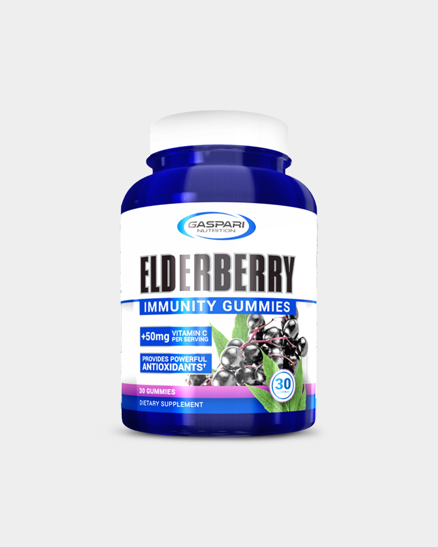 Gaspari Nutrition Elderberry Immunity Gummies - Unflavoured (30 Gummies)