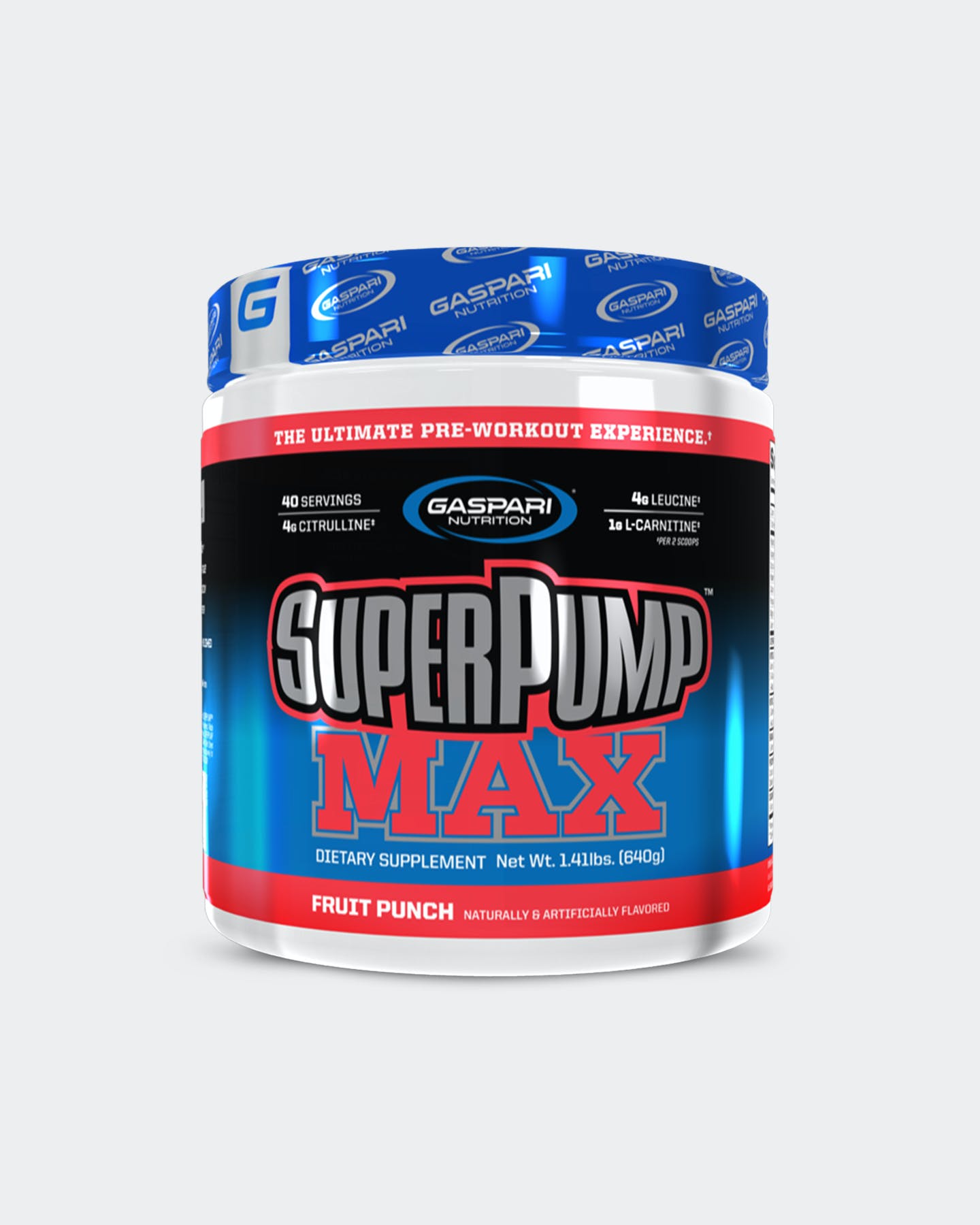 Gaspari Nutrition SuperPump MAX - Blue Raspberry (40 Servings)