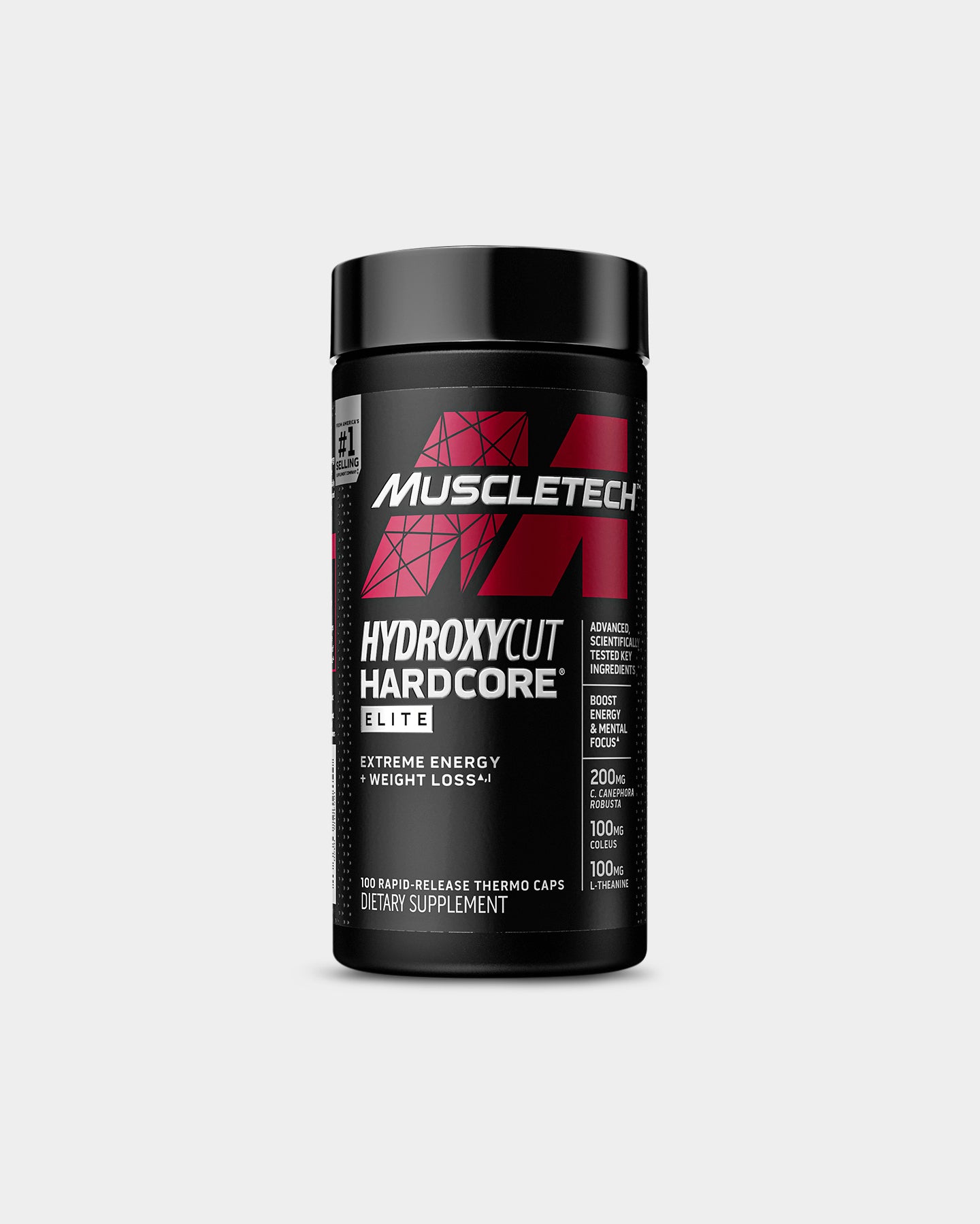 MuscleTech Hydroxycut Hardcore Elite Thermogenic Fat Burner - Unflavored (110 Capsules)