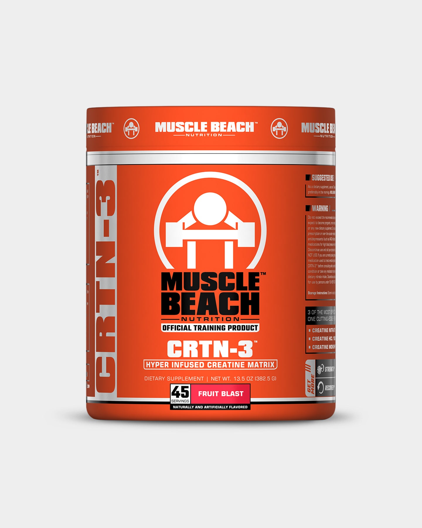 Muscle Beach CRTN-3 Creatine - Unflavoured (45 Servings)