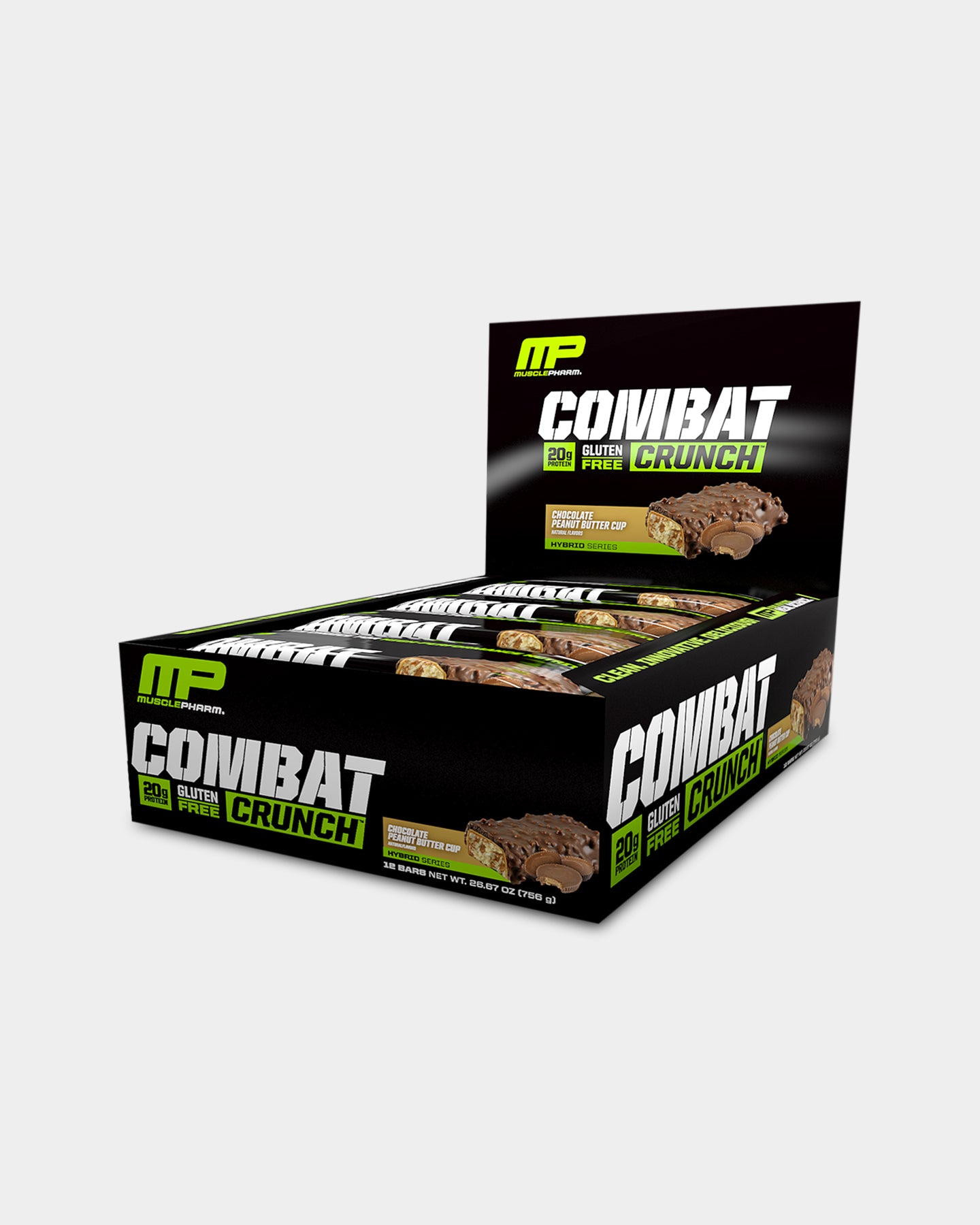 MusclePharm Combat Crunch Protein Bar - Chocolate Cake (12 Bars)