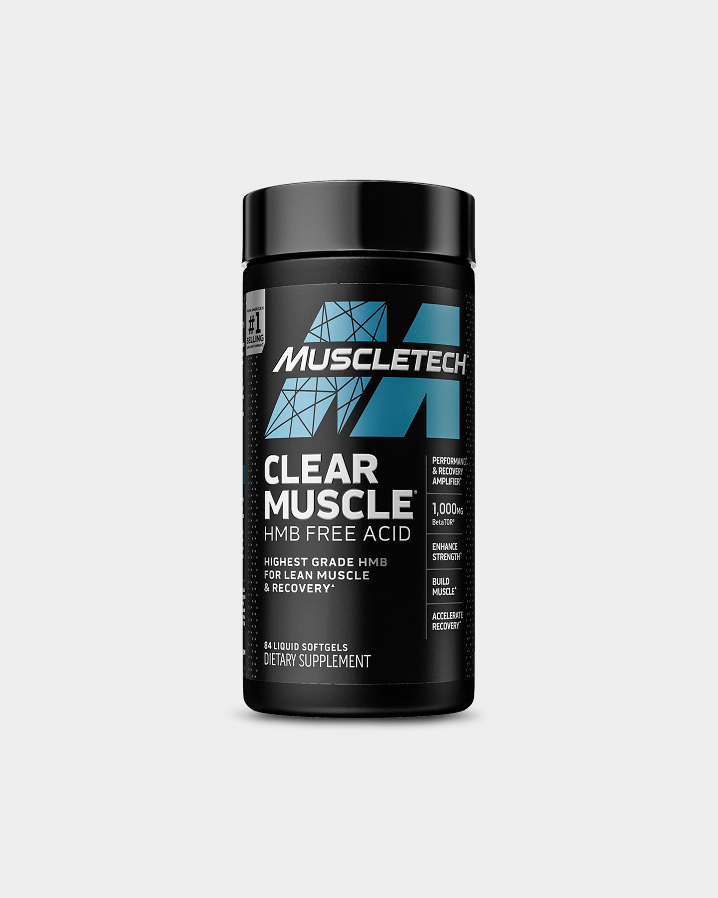 MuscleTech Clear Muscle HMB Free-Acid - Unflavoured (84 Softgels)