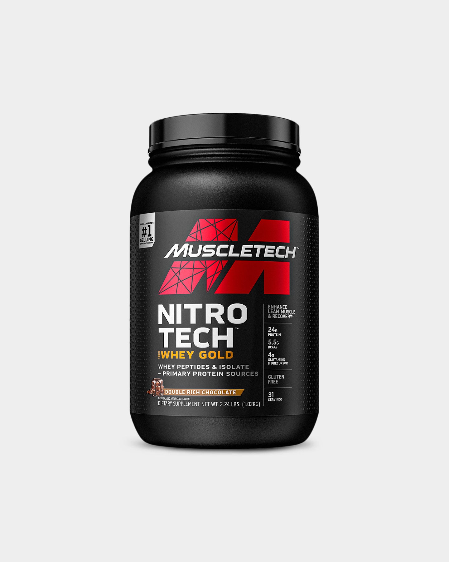 MuscleTech Nitro Tech 100% Whey Gold Protein - Cookies & Cream (2.4kg)