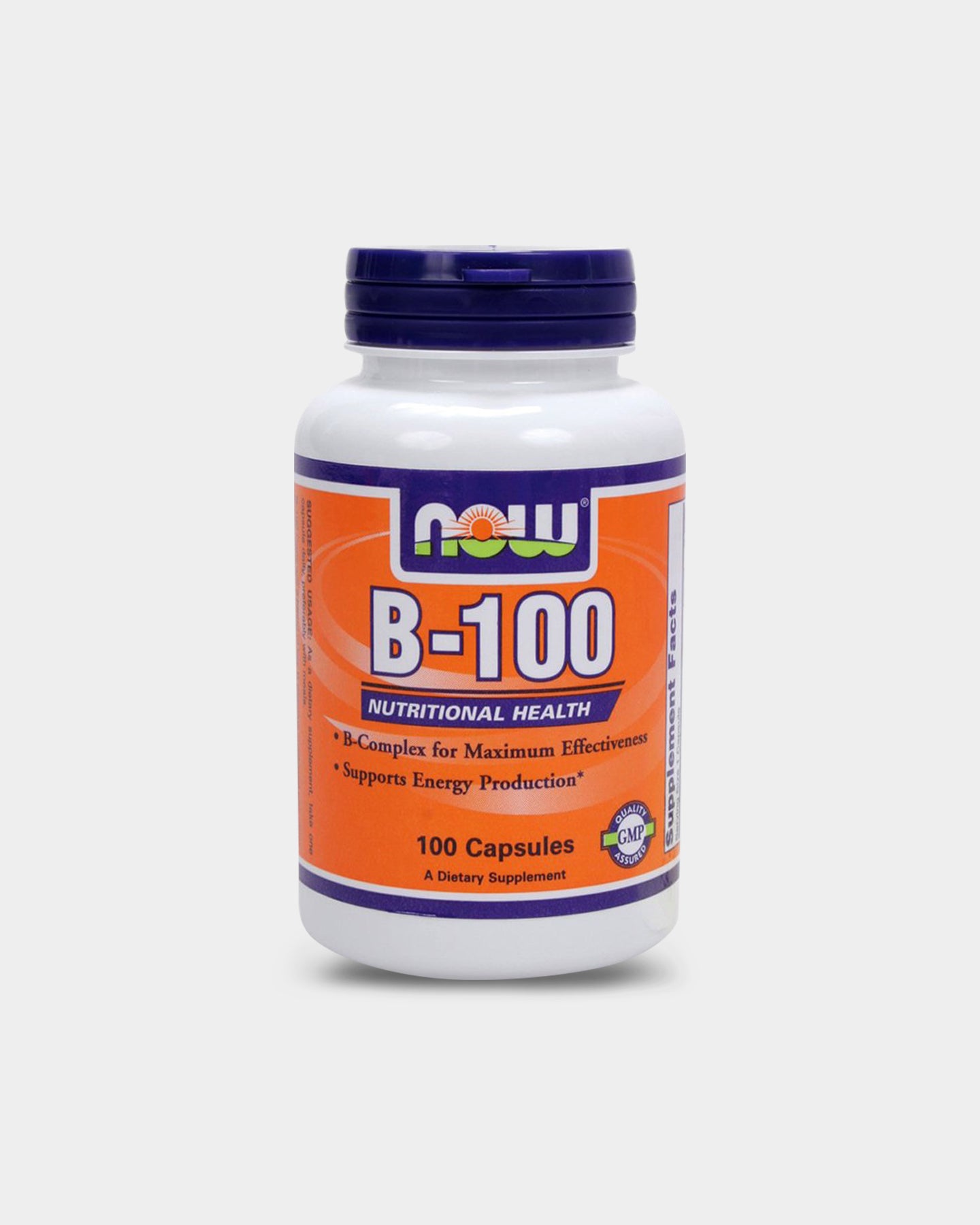 NOW Foods NOW B-100 Caps - Unflavored (250 Capsules)