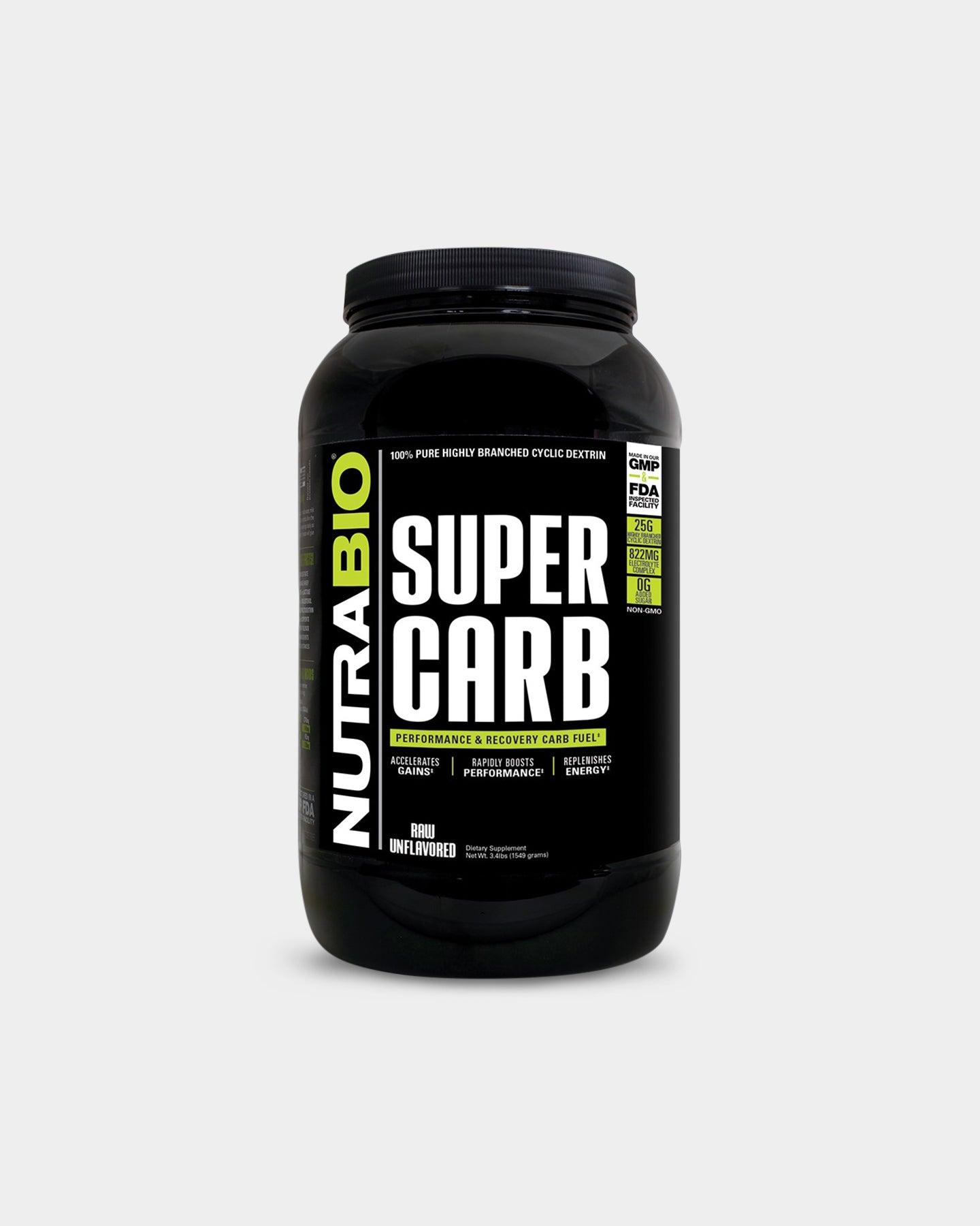 NutraBio Super Carb - Unflavored (60 Servings)