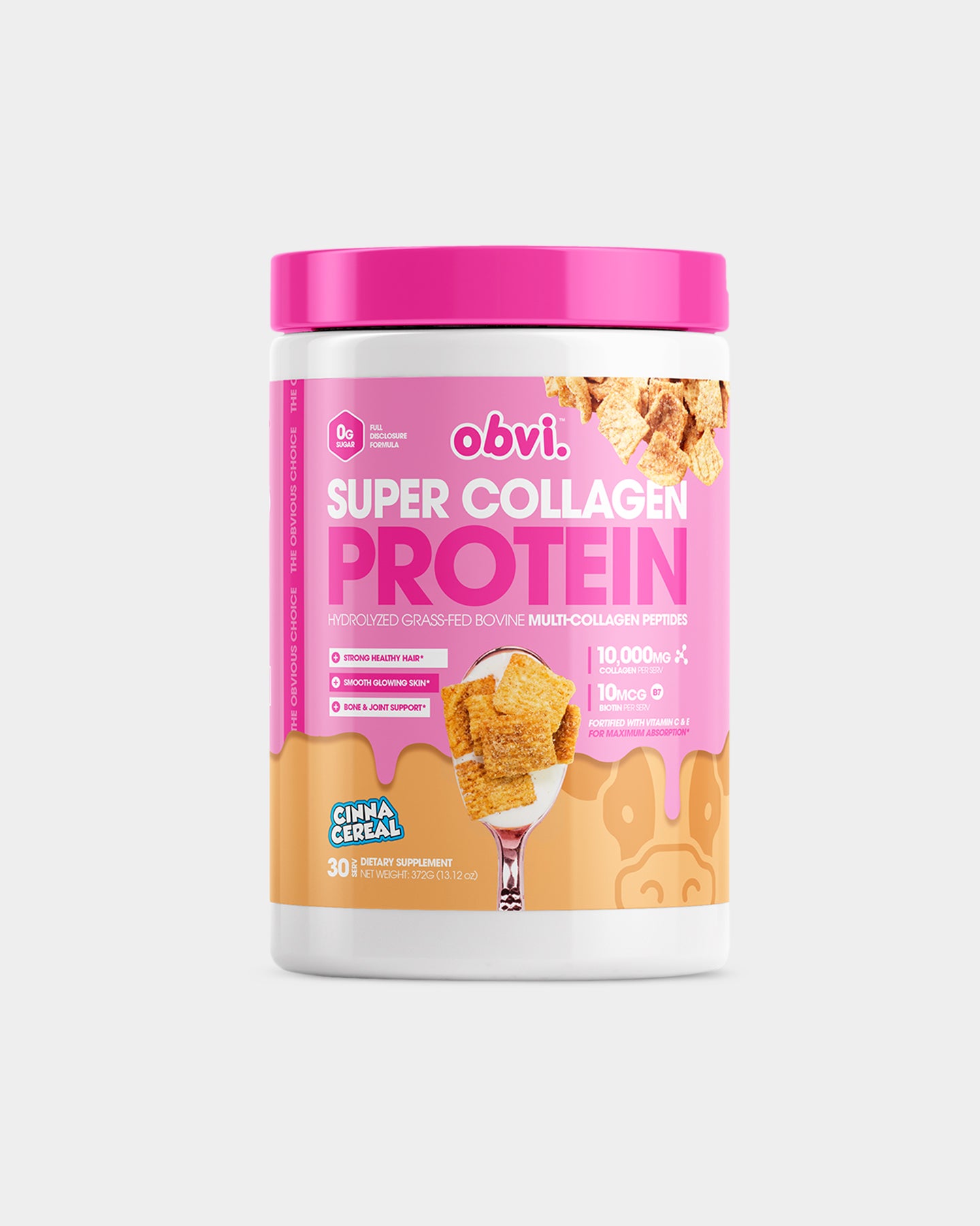 Obvi Super Collagen Protein - Birthday Cupcakes (30 Servings)