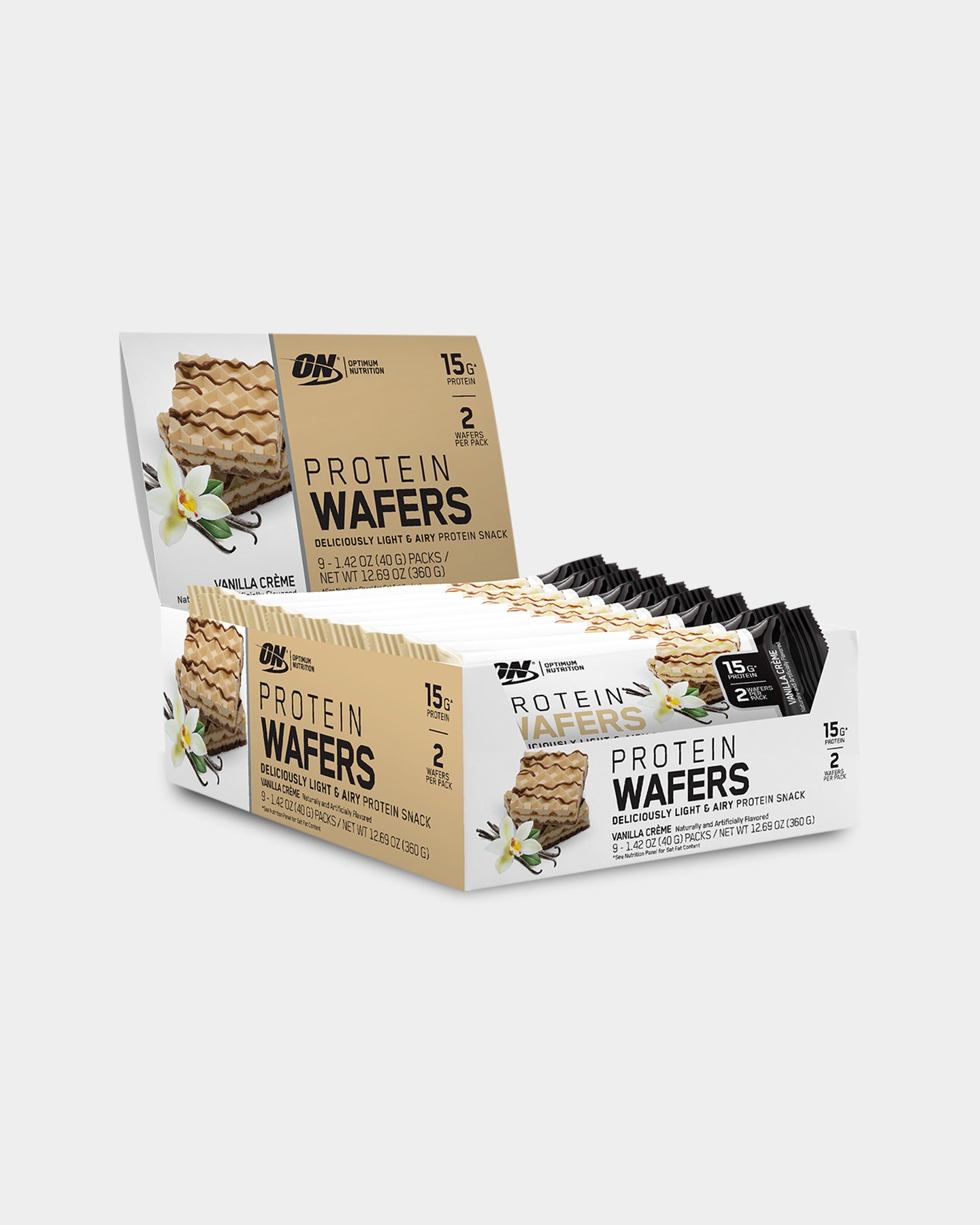 Optimum Nutrition Protein Wafers - Chocolate Crème (9 Wafers)