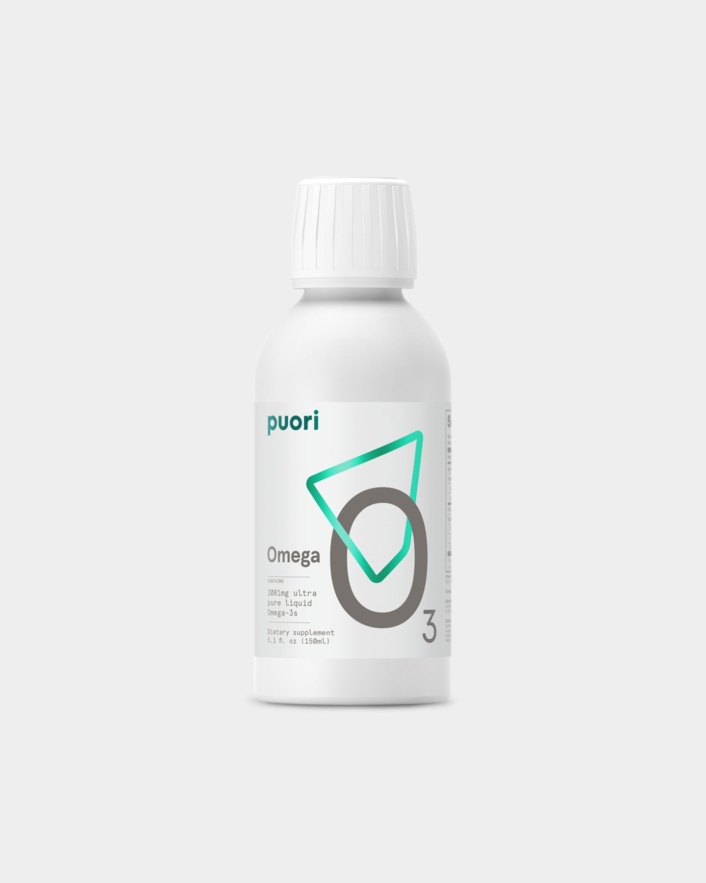 Puori O3 Fish Oil Liquid - Unflavoured (150 Mls)