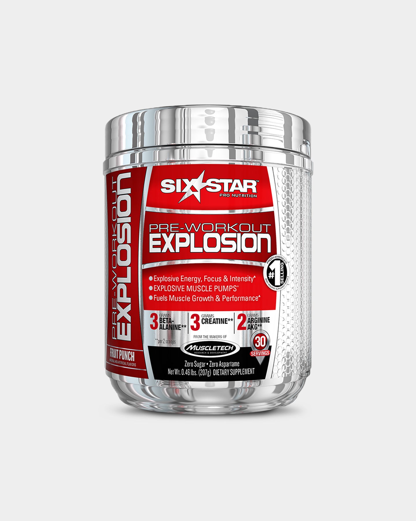 Six Star Pro Pre-Workout Explosion - Unflavoured (30 Servings)