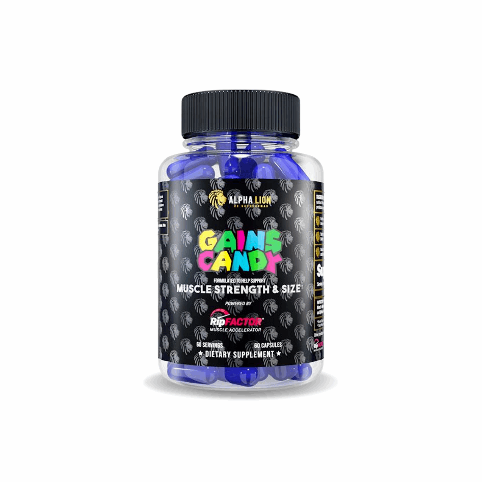 Alpha Lion Gains Candy RipFactor - Unflavoured (60 Capsules)