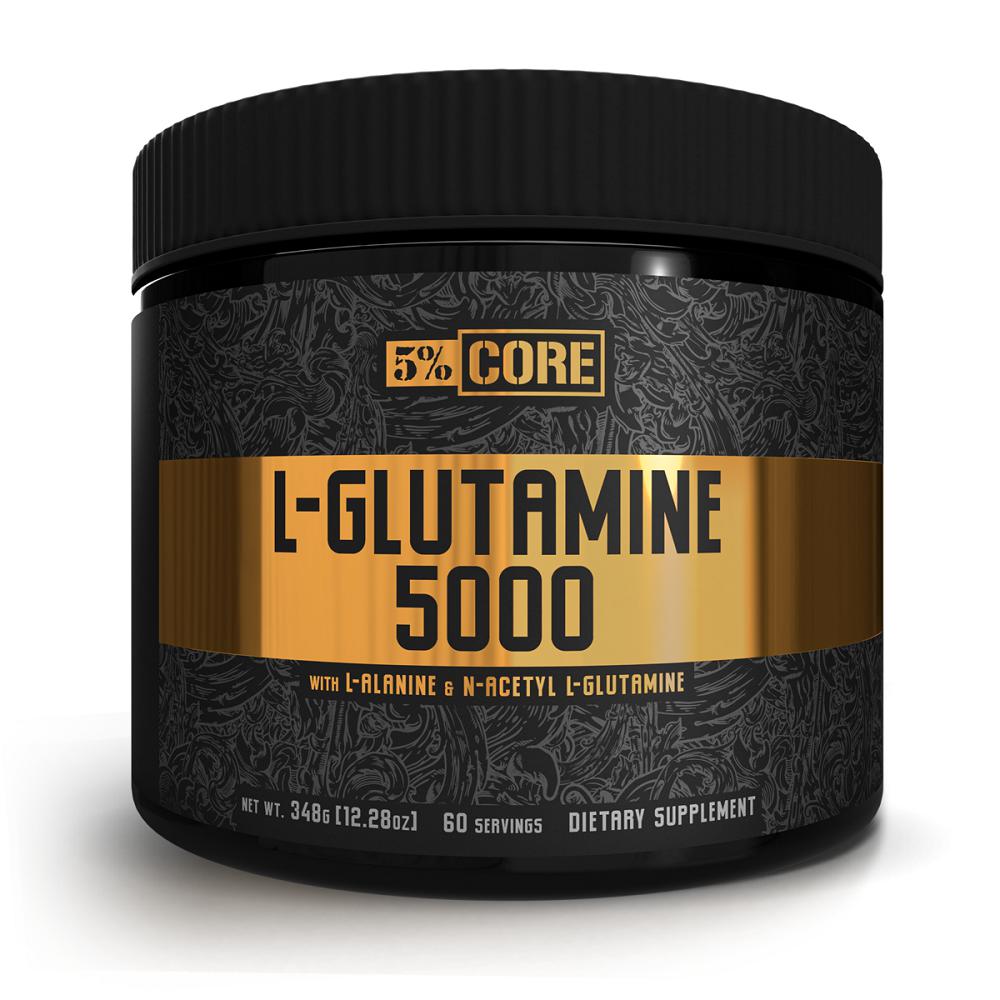 5% Nutrition Core Series - L-Glutamine - Unflavoured (348g)