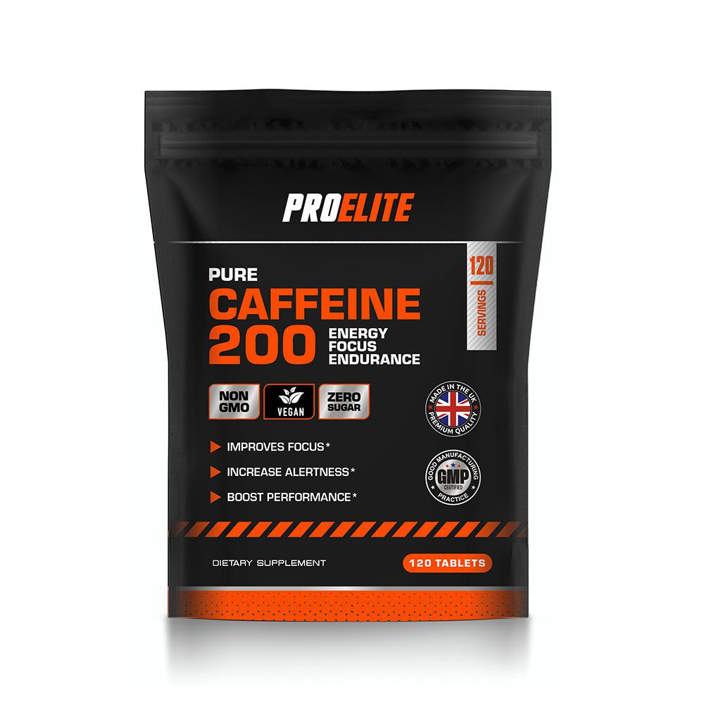 PROELITE Caffeine Vegan Tablets - Unflavoured (120 Tablets)