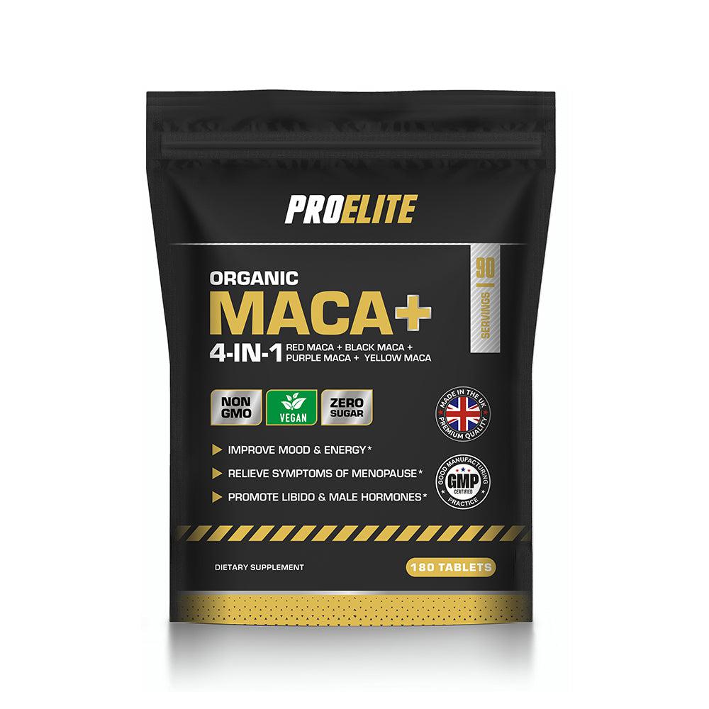 PROELITE Maca Root 5:1 Extract Vegan Tablets - Unflavoured (120 Tablets)