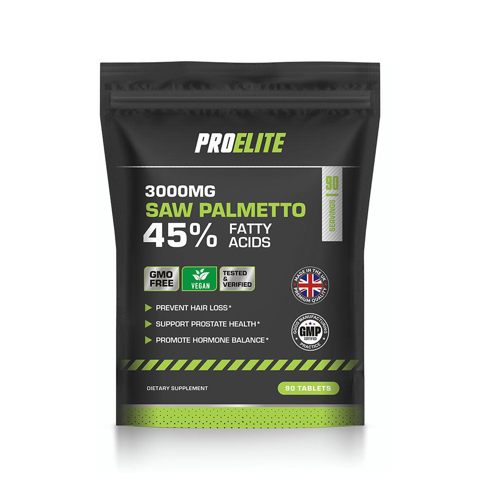 PROELITE Saw Palmetto (45% FattyAcids) - Unflavoured (365 Tablets)