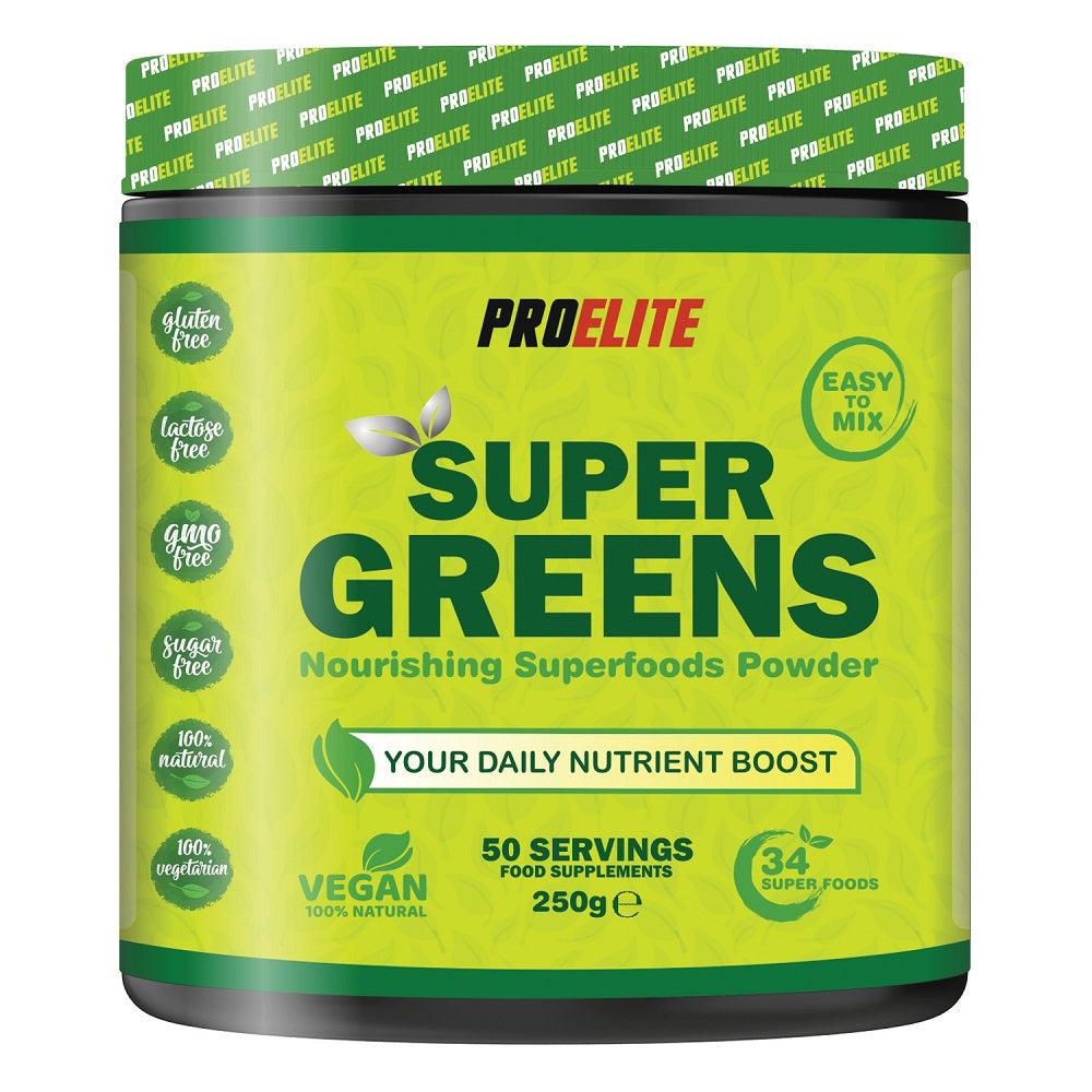 PROELITE Super Greens Powder - Unflavoured (250g)