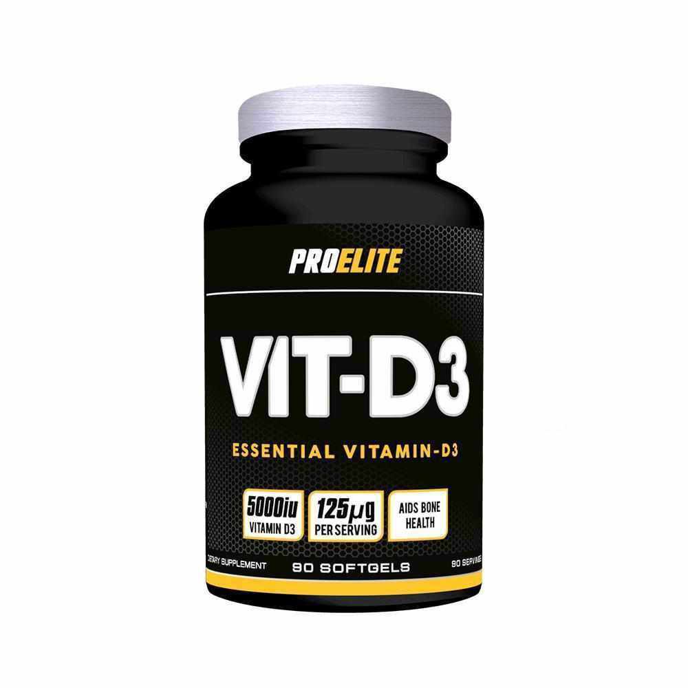 PROELITE Vitamin D3 90 Softgels - Unflavoured (90 Softgels)