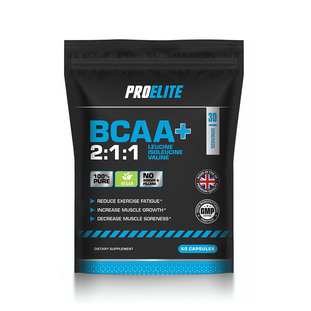 PROELITE BCAA 2:1:1 Vegan Capsules - Unflavoured (120 Vcaps)