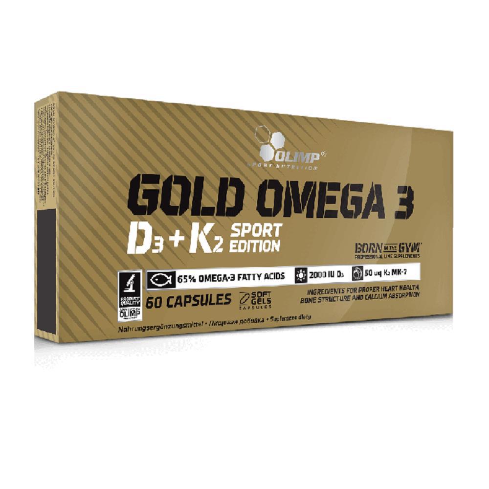 Olimp Gold Omega 3 D3+K2 Sport Edition - Unflavoured (60 Capsules)