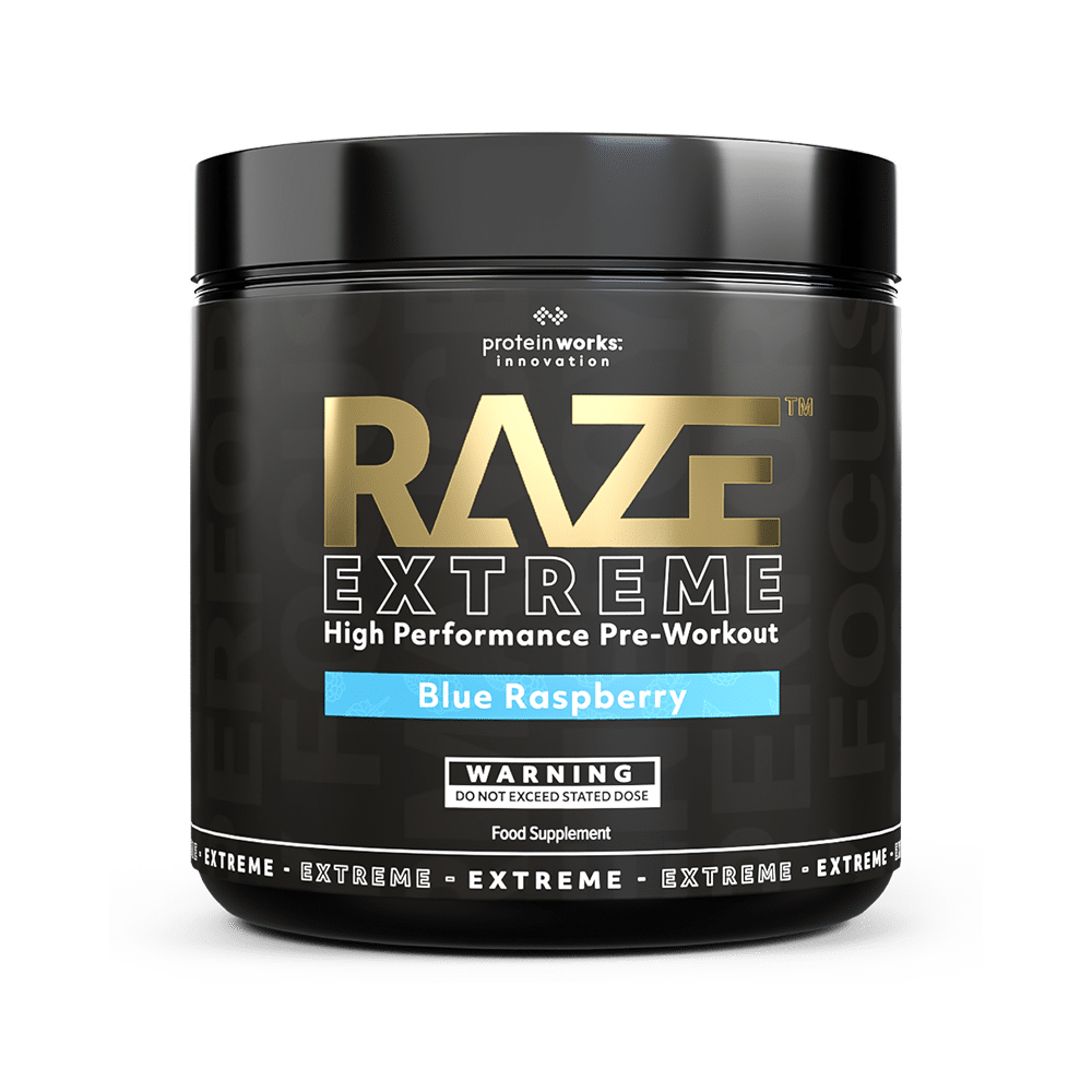 Protein Works Raze Extreme - Blue Raspberry (30  Servings)