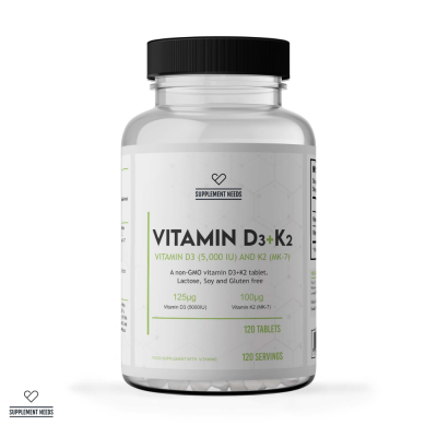 Supplement Needs Vitamin D3 and K2 (Mk-7)